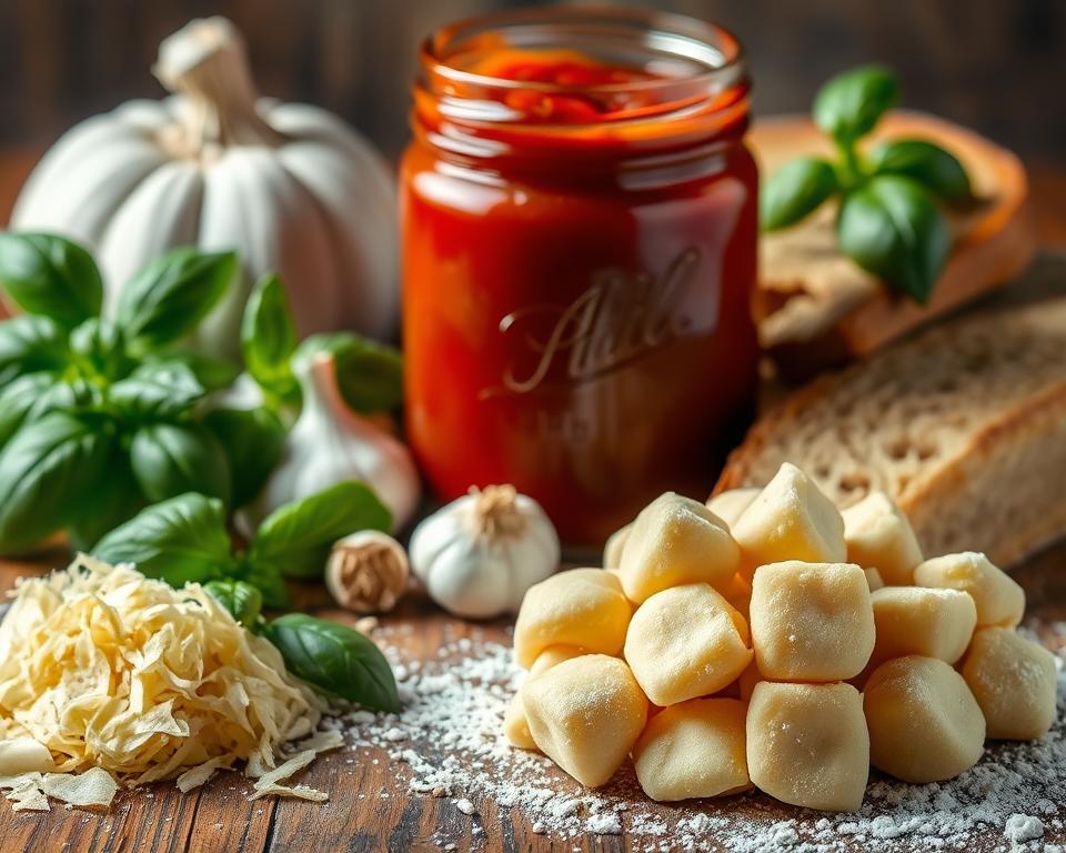 Ingredientes Gnocchi ao Sugo