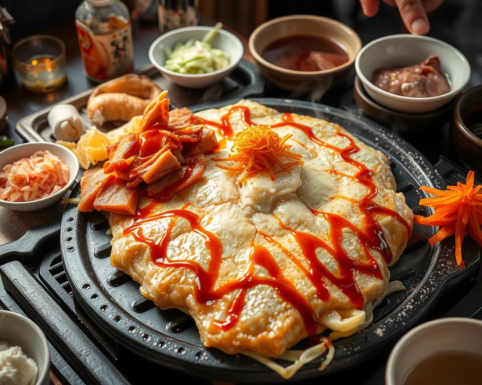 Okonomiyaki autêntico