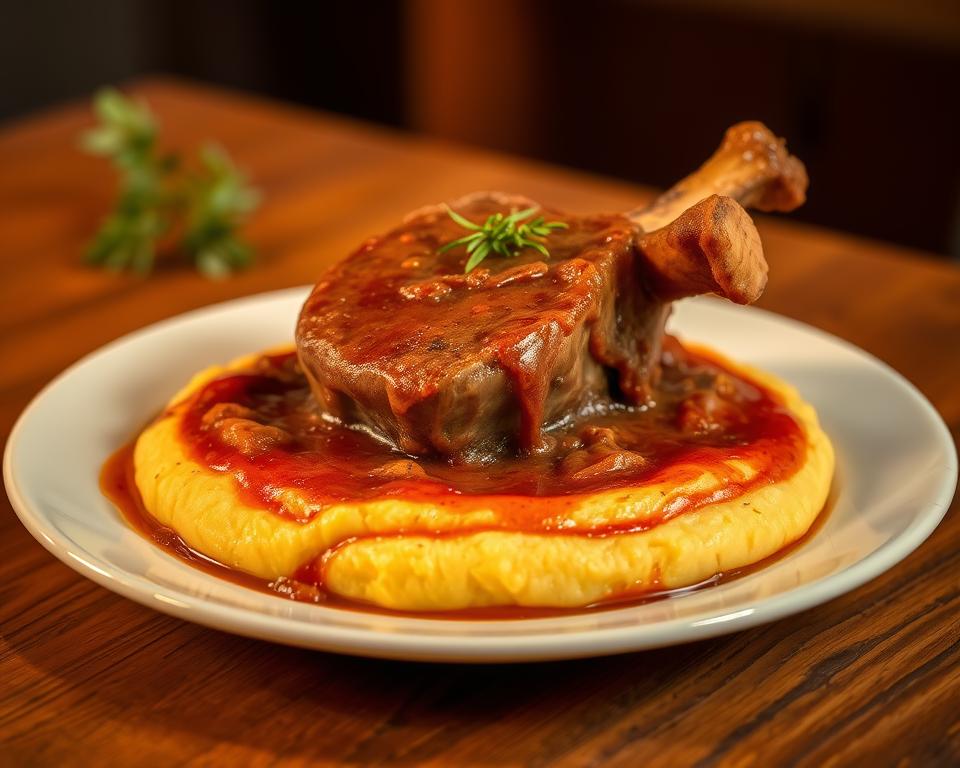 Ossobuco com Polenta