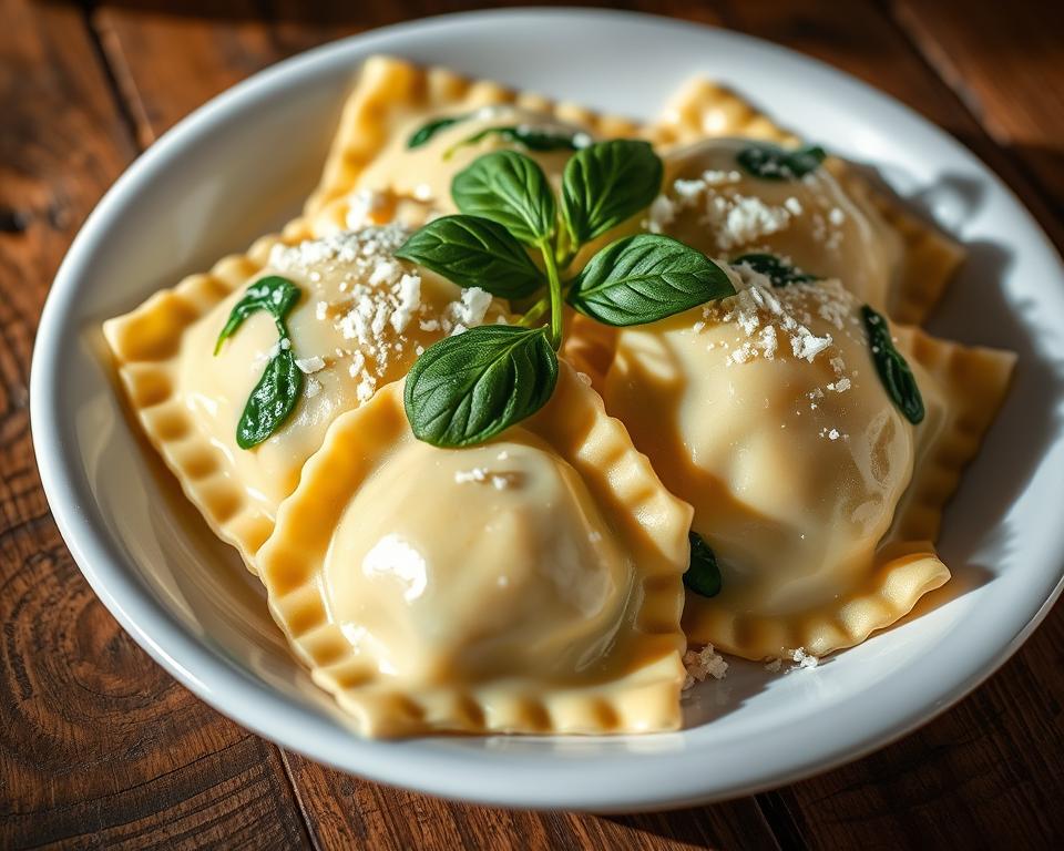 Ravioli de Ricota e Espinafre