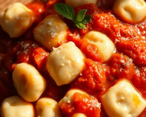 Receita de Gnocchi ao Sugo