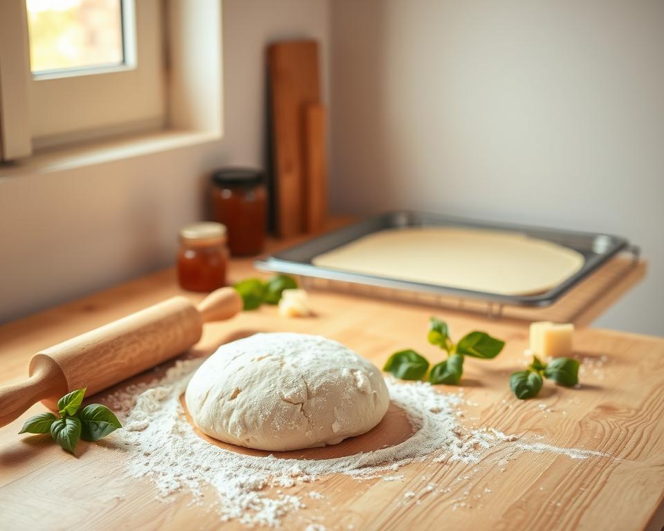 preparar massa de pizza