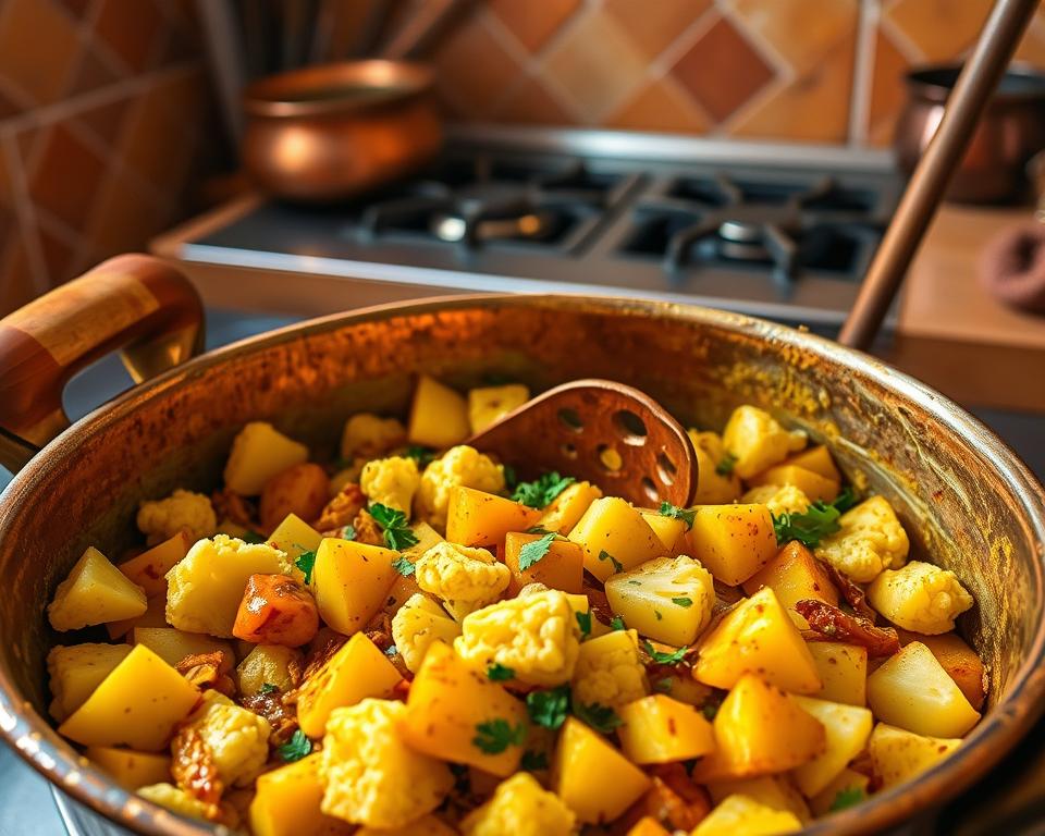 receita de Aloo Gobi